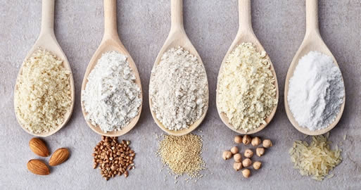 Freshly ground gluten free flour